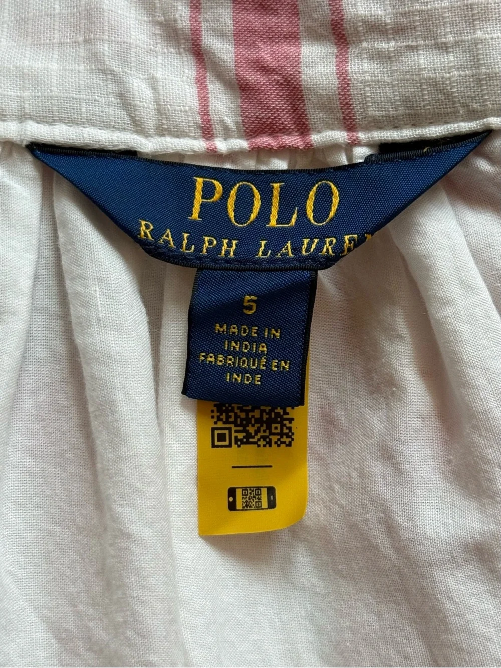 Ralph Lauren Girls' Floral Check Print Pinafore Dress - Size 5